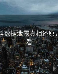 吃瓜爆料数据泄露真相还原，速来查看