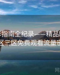 权威观影指南全纪录——精品欧美一区二区三区免费观看流量密码